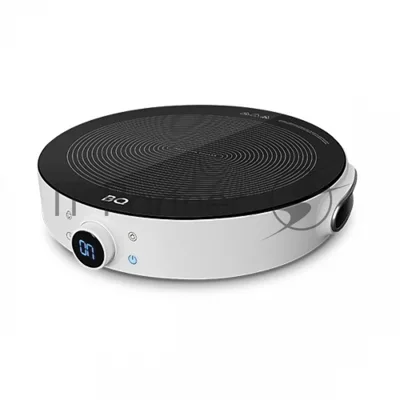 Плита настольная индукционная BQ HP101W белый, 2.2 кВт, индукция, конфорки - 1, стеклокерамика, поворотные переключатели, сенсор