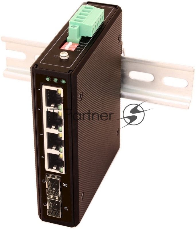 Коммутатор OSNOVO SW-80402/I, 4×1 Гбит/с PoE + 2×1 Гбит/с SFP, управляемый