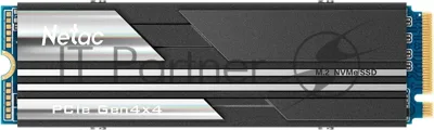 Накопитель SSD Netac NV5000, 500Gb, M.2 2280, PCIe 4.0 x4, NVMe, R/W 5000/2500, с радиатором