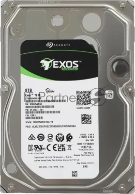 Жесткий диск HDD Seagate Exos 7E10 8Tb 7200rpm SAS 256Mb 3.5"