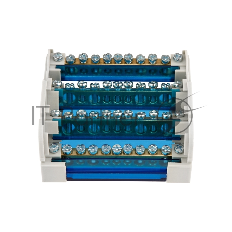 Шина на DIN-рейку в корпусе (кросс-модуль) Rexant 4х11
