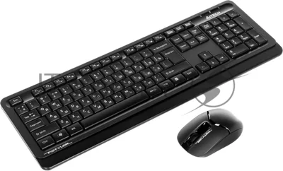 Комплект клавиатура+мышь A4Tech FStyler FG1012 беспроводной, USB, 1200 DPI, черный