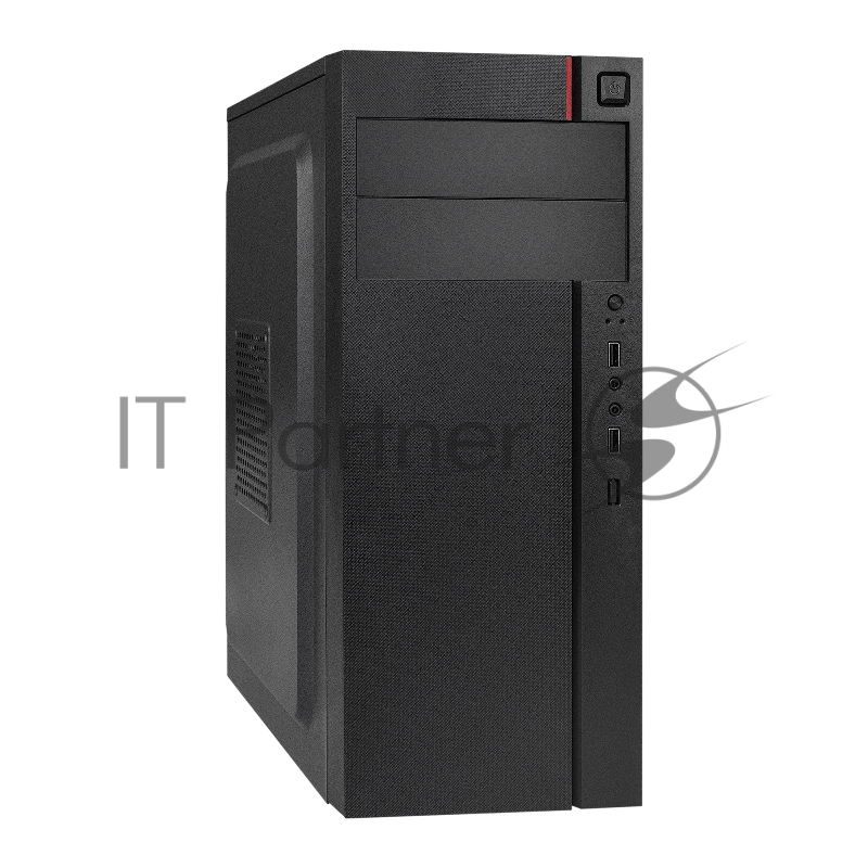 Компьютерный корпус Miditower ExeGate AA-440-AA500 (ATX, AA500 8 см, 2*USB, аудио)