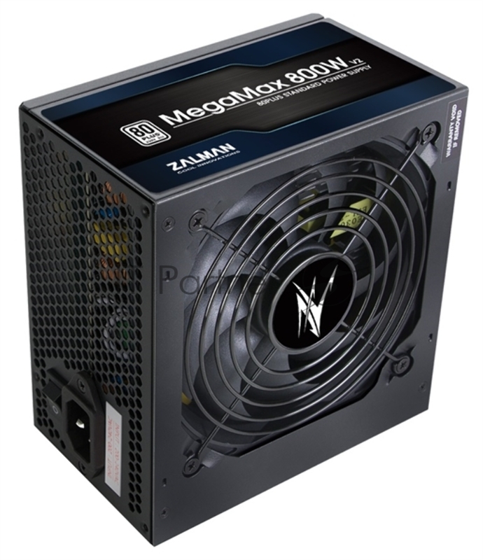 Блок питания Zalman MegaMax 800W (ZM800-TXII), 800Вт, 80 PLUS, 120мм, черный