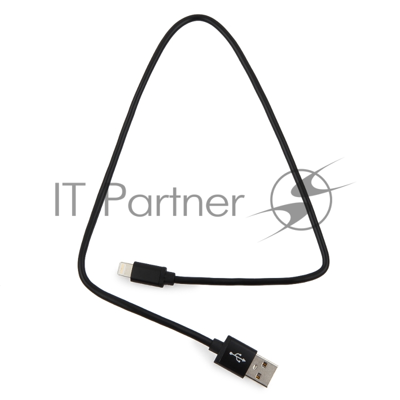 Кабель Cablexpert для Apple CC-S-APUSB01Bk-0.5M, AM/Lightning, серия Silver, длина 0.5м, черный, блистер