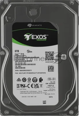 Жесткий диск HDD Seagate Exos 7E10 6Tb 7200rpm SATA 256Mb 3.5"