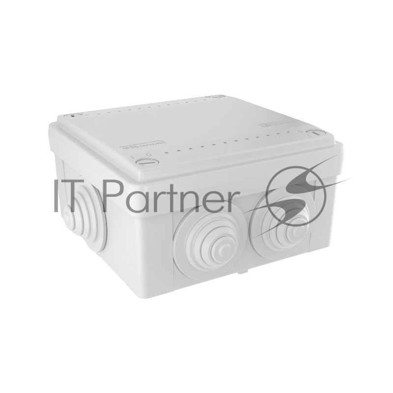 Коробка ответвительная DKC 53801 с 6 кабельными вводами д.25мм IP55 100х100х50мм