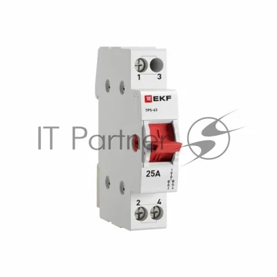 Переключатель трехпозиционный 1п 25А Basic EKF tps-1-25