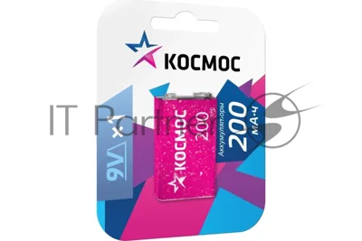 Аккумулятор Космос KOCNI-MH6F22 (200mAh) 6F22 200 мАч 1BL (блист.1шт)