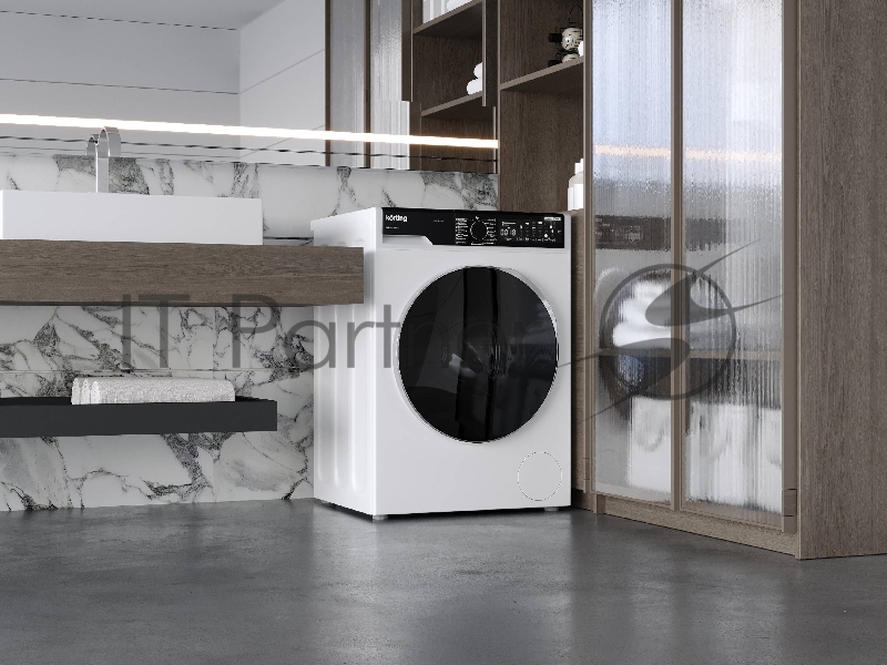Стиральная машина с сушкой Korting KWD 58IL14106 белый, загрузка фронтальная 9 кг, 1400 об/мин., класс: А