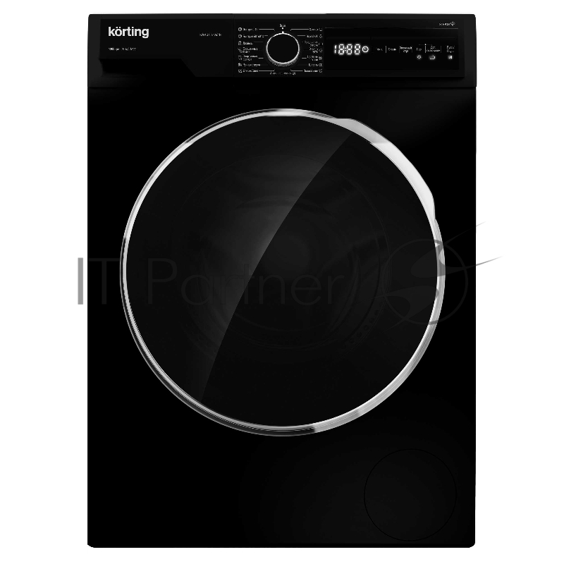 Стиральная машина Korting KWM 42LS1267 N черная, загрузка фронтальная 6кг, 1200 об/мин., класс: A+++