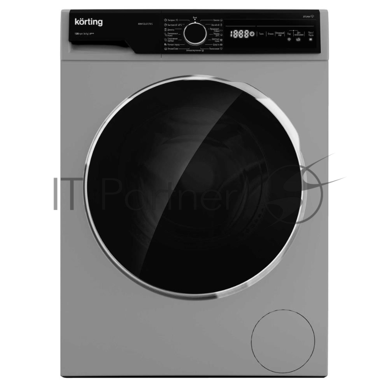 Стиральная машина Korting KWM 53LS1278 S серебристый, загрузка фронтальная 6кг, 1200 об/мин., класс: A+++