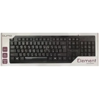 Клавиатура Qumo Office Element K65 проводная, USB Type-A, чёрный