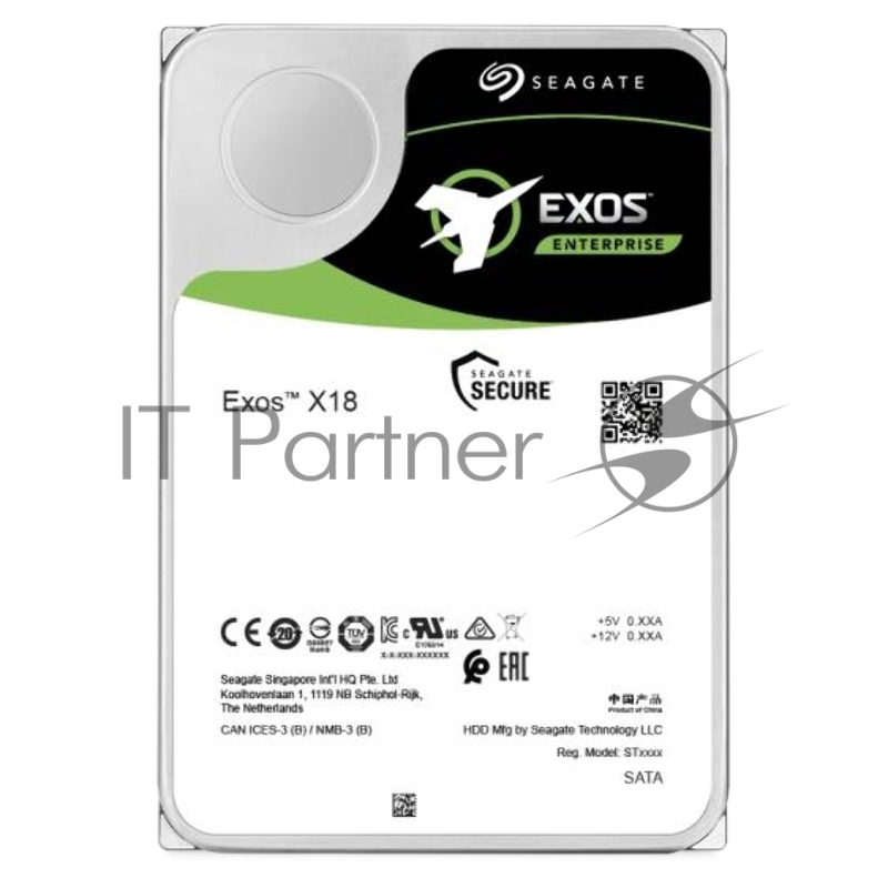 Жесткий диск HDD Seagate Exos X18 12Tb 7200rpm SAS 256Mb 3.5"
