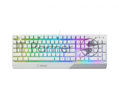 Клавиатура MSI Vigor GK30 проводная, USB Type-A, белый