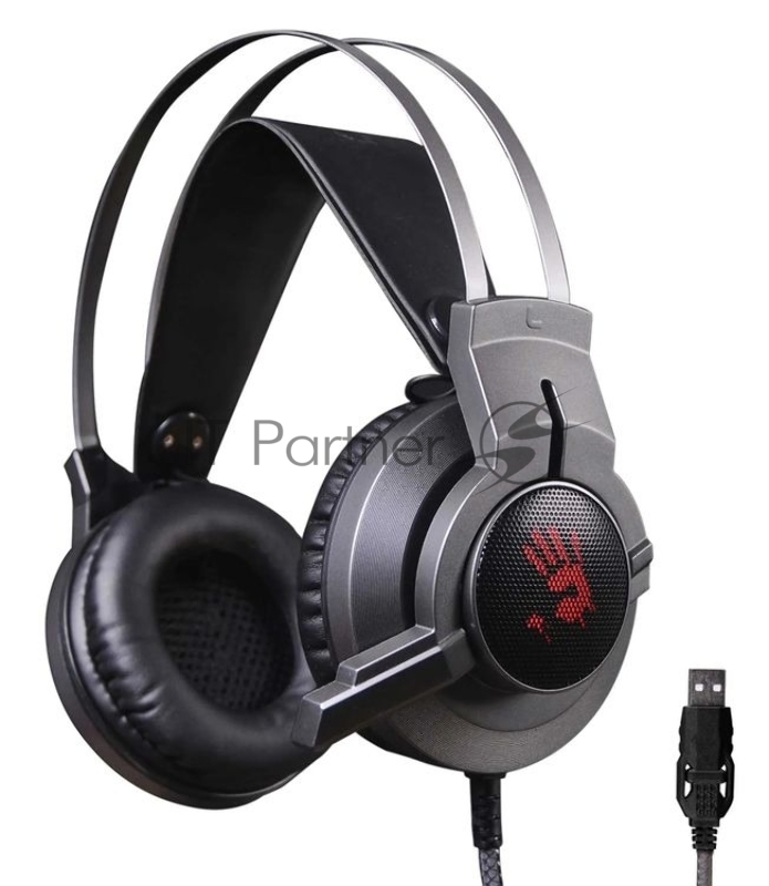 Гарнитура Bloody G437 чёрный, проводная, подсветка