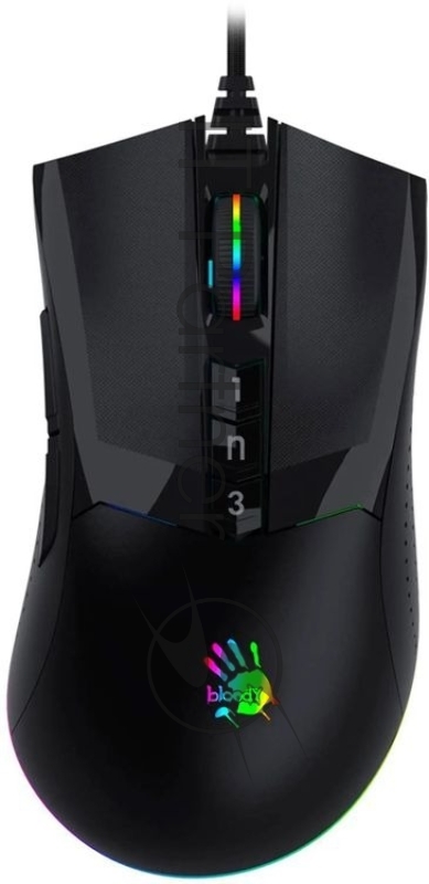Мышь проводная A4Tech Bloody W90 Max черный, 10000 dpi, USB, кнопки - 10