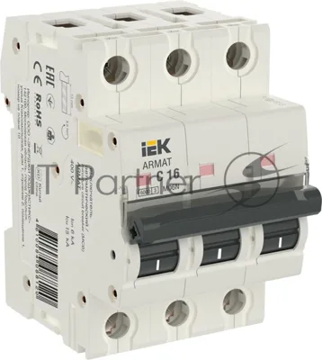 Выключатель автоматический 3п C 16А M06N ARMAT IEK AR-M06N-3-C016