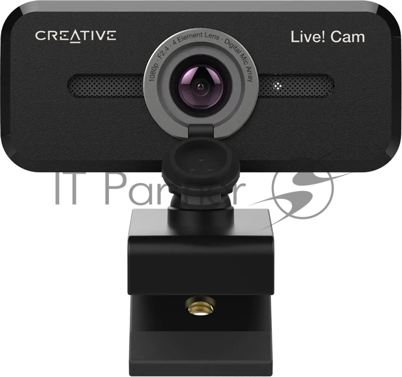 Веб-камера Creative Live! Cam Sync 1080p V2 1920x1080, 30 кадр/с, USB Type-A, микрофон, шторка приватности, универсальное крепление