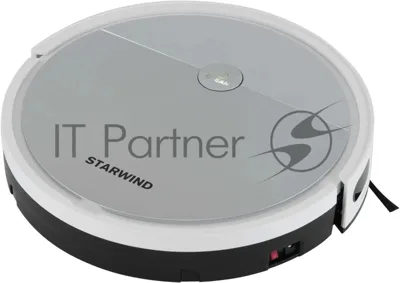 Робот-пылесос Starwind SRV4570 серебристый/белый, 2000 мА·ч Li-Ion, уборка влажная/сухая, пылесборник контейнер 0.3 л