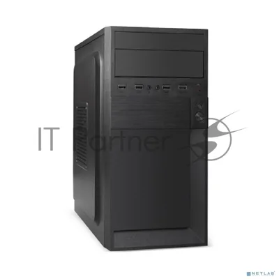 Компьютерный корпус Minitower ExeGate EX291139RUS BAA-105-01 (mATX, без БП, 2*USB, аудио, черный)