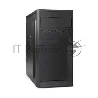 Компьютерный корпус Minitower ExeGate EX291140RUS BAA-105-01AAA350 (mATX, БП AAA350 с вент. 8см, 2*USB, аудио, черный)