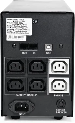 Источник бесперебойного питания Powercom Imperial IMD-1500AP 900Вт 1500ВА черный