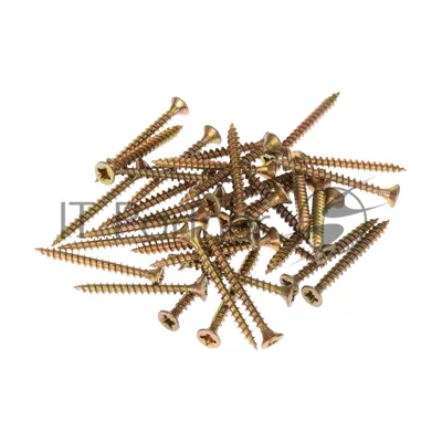 Саморез универсальный Kranz 3.5х35, желтый цинк, пакет (50 шт./уп.)