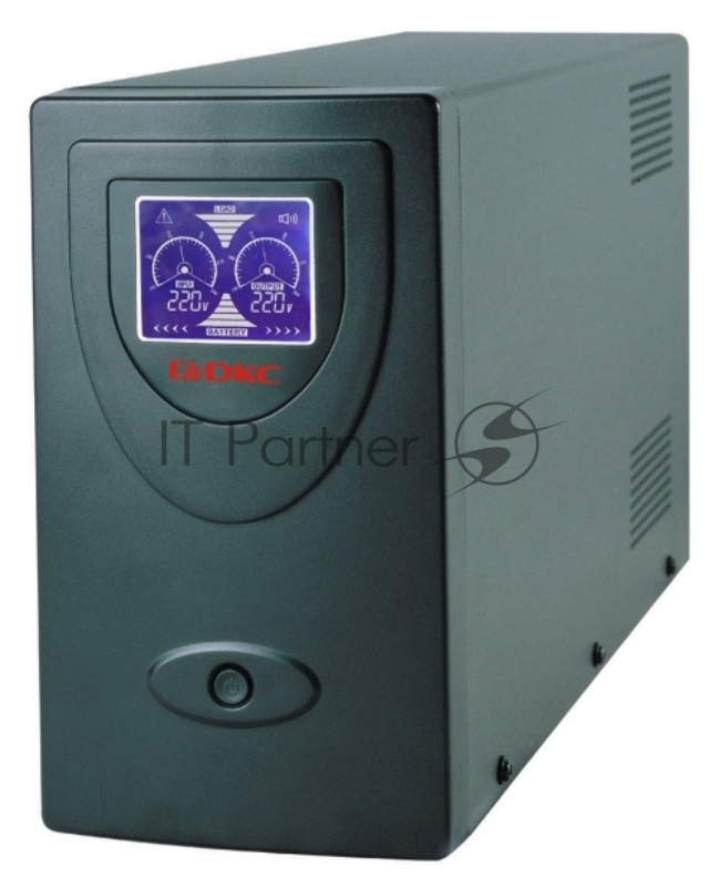 Источник бесперебойного питания DKC INFOLCD2000SI / 2000 ВА / 1200 Вт / 2 x CEE 7 (евророзетка), 2 x IEC 320 C13 (компьютерный)