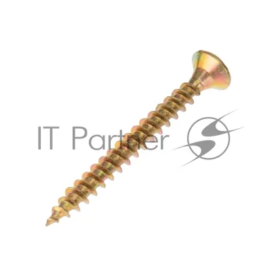 Саморез универсальный Kranz 3х40, желтый цинк, упаковка поставщика (12 000 шт.)