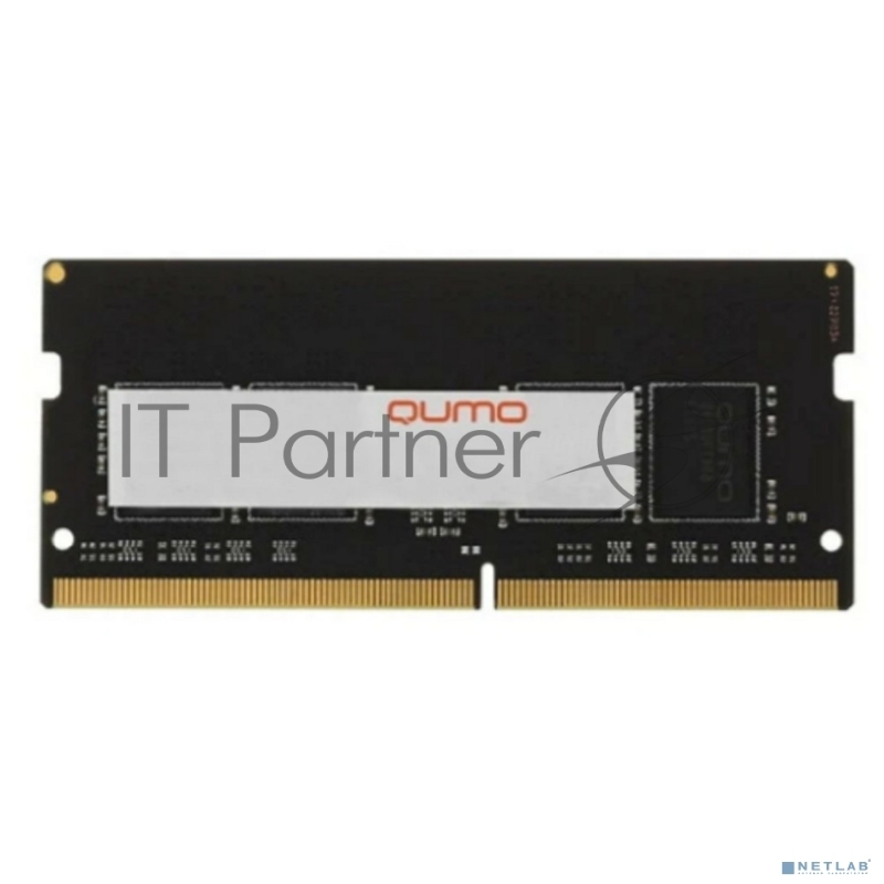 Оперативная память Qumo, DDR4, 8GB (1x8GB), 3200 MHz, CL22, без радиатора, SO-DIMM (INTEL Only)