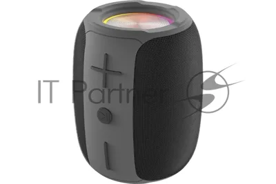 Колонка беспроводная QUMO BatteryBeats BT5.0 5Вт IP64 FM SD USB AUX подсветка 1500мА·ч черный