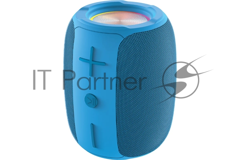 Колонка беспроводная QUMO BatteryBeats BT5.0 5Вт IP64 FM SD USB AUX подсветка 1500мА·ч синий