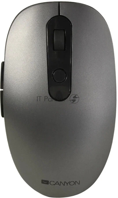 Мышь беспроводная Canyon MW-9 серый, 1600 dpi, радиоканал, Bluetooth, USB, кнопки - 6