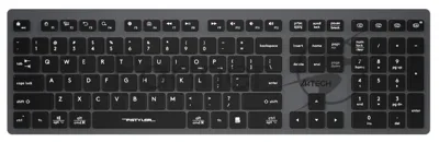 Клавиатура беспроводная A4Tech Fstyler FBX50C, USB, Bluetooth/Радиоканал, серый