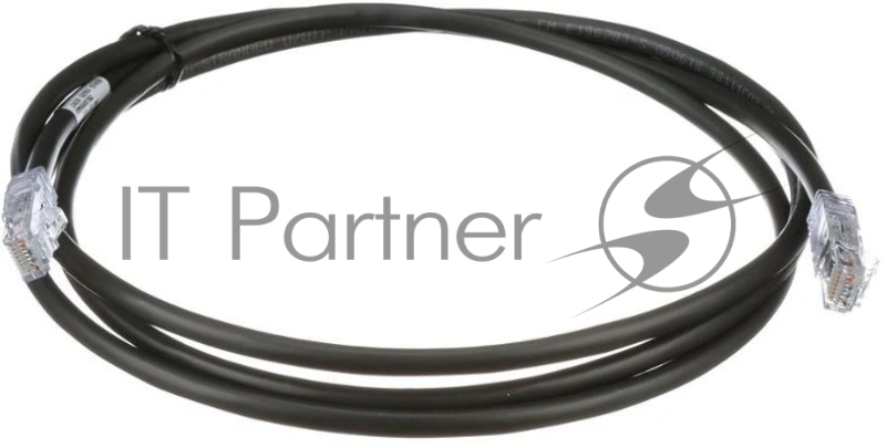 Патч-корд Panduit UTP6AX3MBL UTP вилка RJ-45-вилка RJ-45 кат.6А 3м черный ПВХ