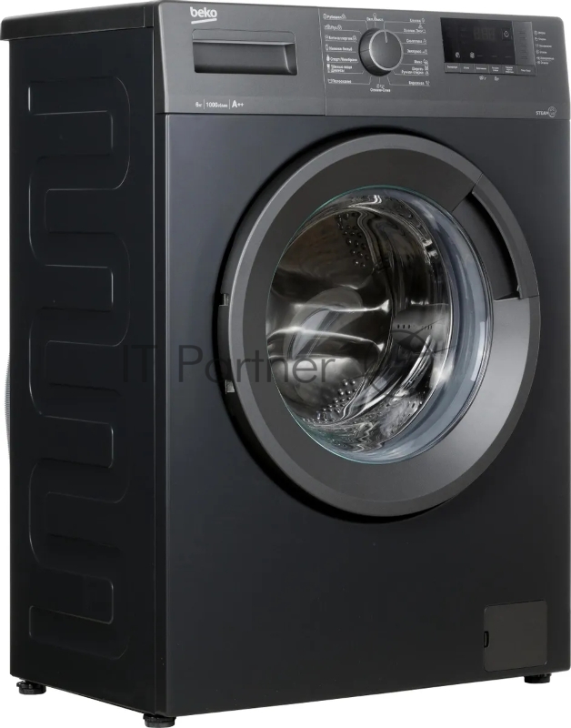 Стиральная машина Beko WSRE6512ZAA черный, загрузка фронтальная 6 кг, 1000 об/мин., класс: А