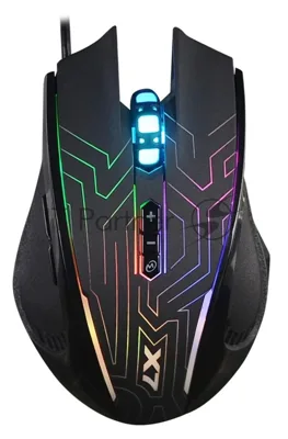 Мышь проводная A4Tech X87 черный, 2400 dpi, USB, кнопки - 8