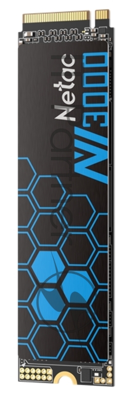 Накопитель SSD Netac NV3000, 500Gb, PCIe 3.0 x4, M.2 2280, NVMe, R/W 3000/2100, с радиатором
