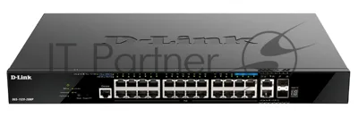 Коммутатор D-Link DGS-1520-28MP/A1A, 20×1 Гбит/с + 4×2.5 Гбит/с + 2×10 Гбит/с Base-T + 2×10 Гбит/с SFP+, управляемый
