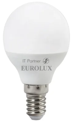 Лампа светодиодная EUROLUX LL-E-G45-7W-230-4K-E14 шар