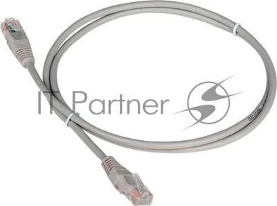 Патч-корд LANMASTER TWT UTP cat.5e, с заливными колпачками, 30.0 м, серый