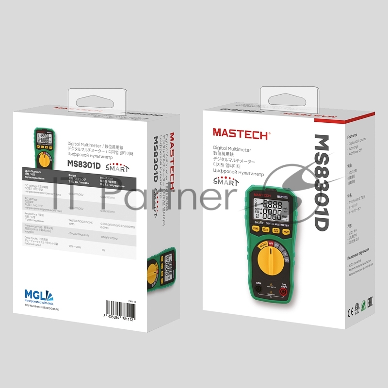 Профессиональный мультиметр SMART MS8301D MASTECH
