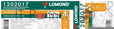 Бумага Lomond 1202017 841мм-45м/80г/м2/белый матовое для струйной печати втулка:50.8мм (2") (упак.:1рул)
