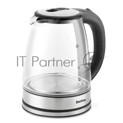 Чайник электрический Blackton Bt KT1729G черный/серебристый, 1.8 л, 1500 Вт, скрытый нагревательный элемент