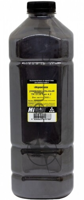 Тонер Hi-Black Универсальный для Kyocera TK-3130, Тип 4.2, Bk, 900 г, канистра