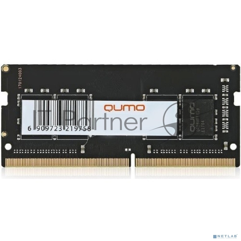 Оперативная память Qumo, DDR4, 8GB (1x8GB), 3200MHz, CL22, SO-DIMM