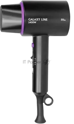 Фен Galaxy Line GL 4346 черный, 1400 Вт, компактный