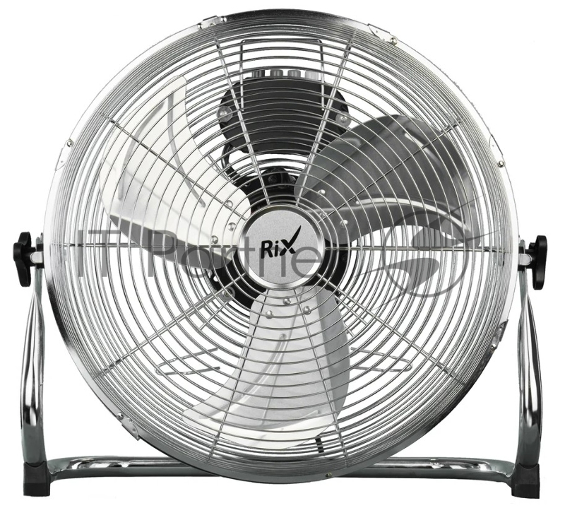 Вентилятор Rix NPSF-8000W хром, напольный, 90 Вт, 3 скорости, 41 см, металлический