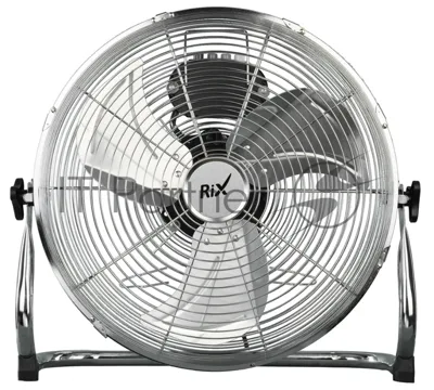 Вентилятор Rix NPSF-8000W хром, напольный, 90 Вт, 3 скорости, 41 см, металлический